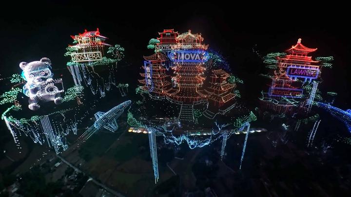 GWR STUDIOS · 吉尼斯世界纪录 无人机表演 画面 3